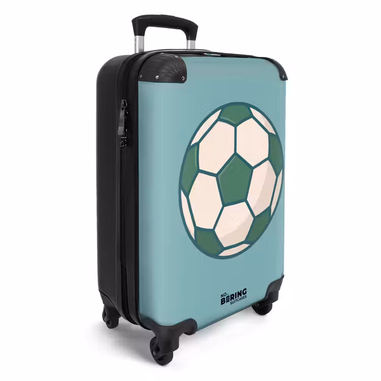 Koffer - Football - Géométrique - Sport - Illustration - Bleu-vert — 2