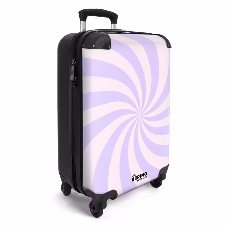 Koffer - Motif - Spirale - Abstrait - Moderne - Violet - Rose — 2