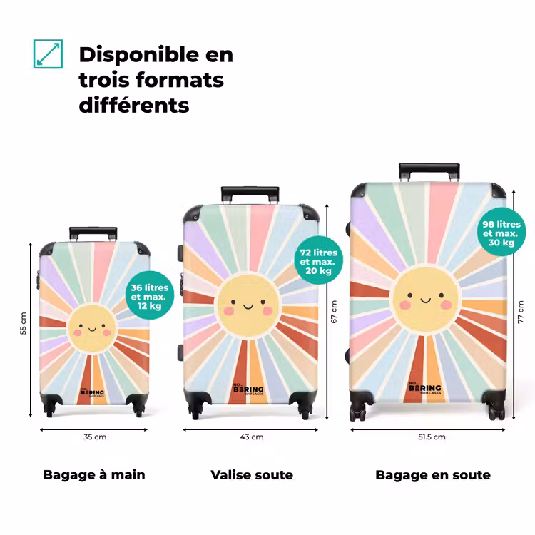 Koffer - Soleil - Rayons - Gai - Coloré - Abstrait — 3