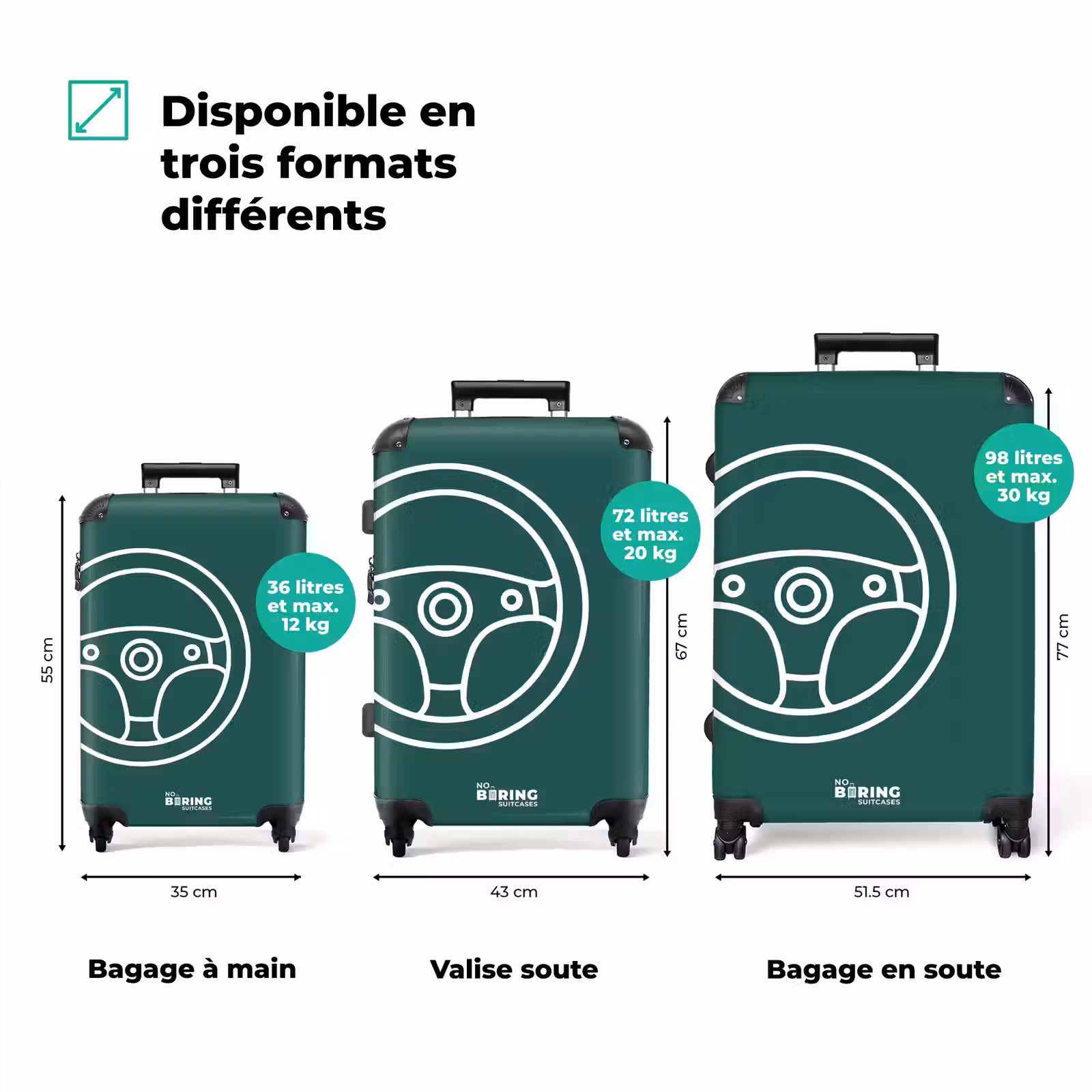 Koffer - Guidon - Vert - Blanc — 1