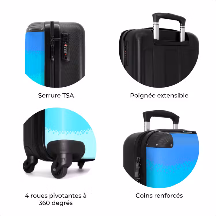 Koffer - Bleu - Pixel - Rayures horizontales — 8