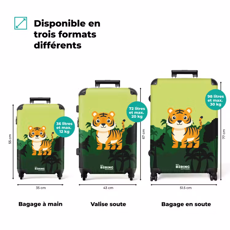Koffer - Tigre - Jungle - Vert — 3