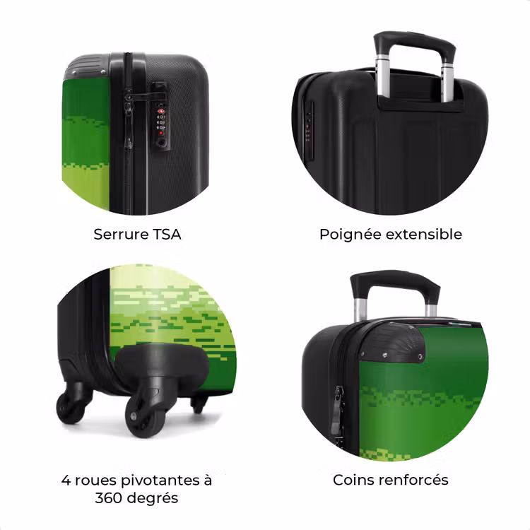 Koffer - Vert - Pixel - Rayures horizontales — 8