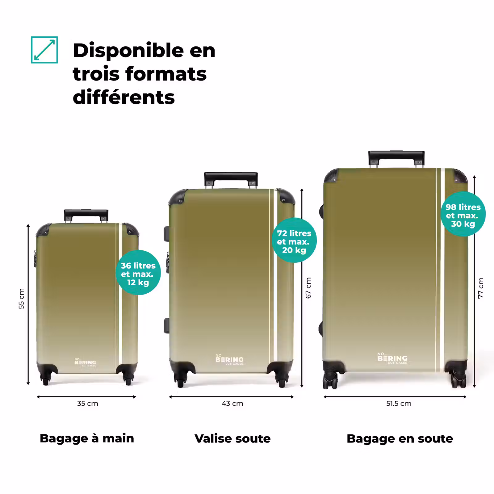 Koffer - Vert - Blanc - Dégradé — 1