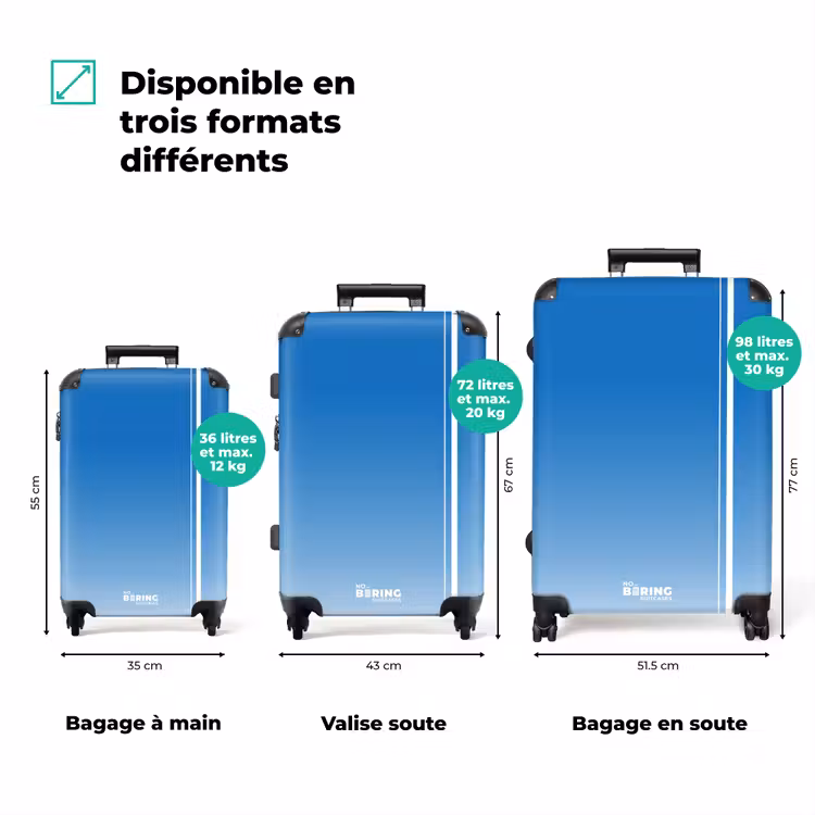 Koffer - Bleu - Blanc - Dégradé — 1