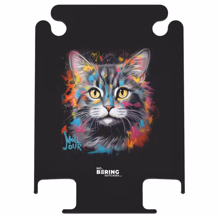CaseSwap™ - Chat avec des coups de pinceau colorés — 1