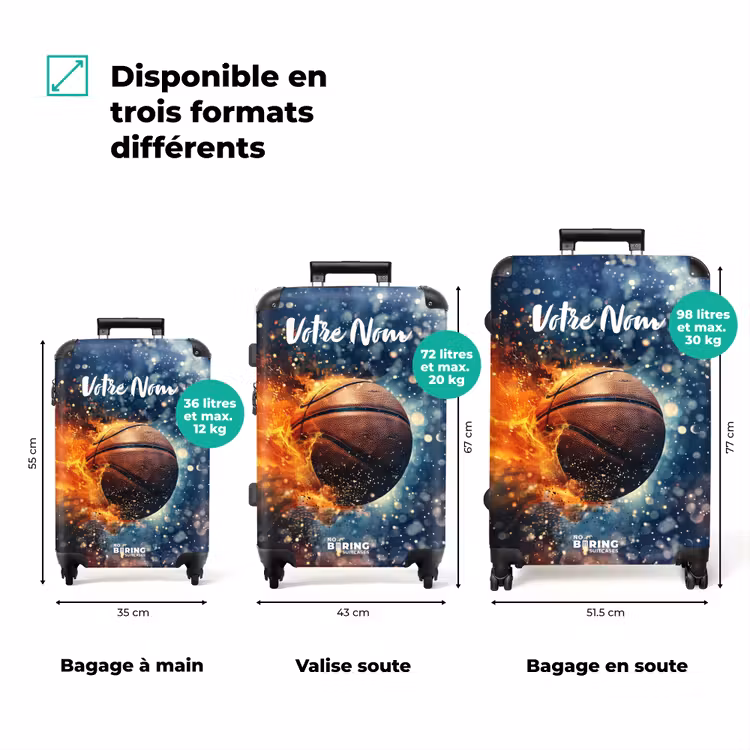 Valise avec nom - Basket-ball en pleine effervescence — 3