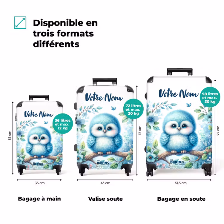 Valise avec nom - Baudouin Bluecoat — 3