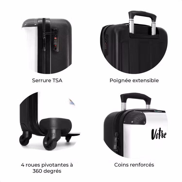 Valise avec nom - Chaton papillon Vera — 8