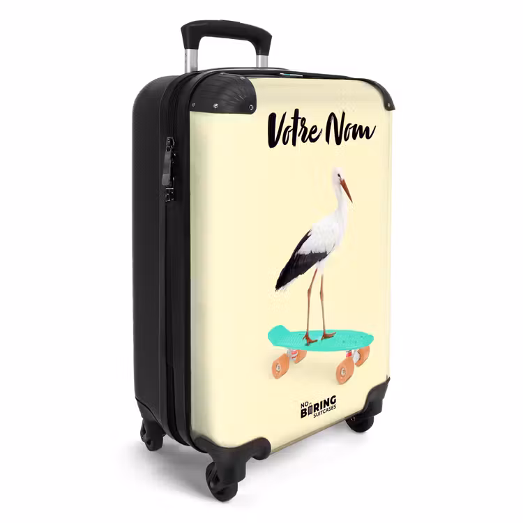 Valise avec nom - Héron cavalier — 2