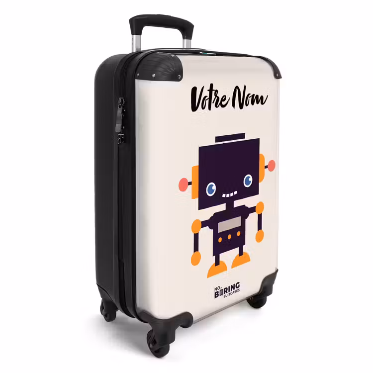 Valise avec nom - Pixel violet — 2