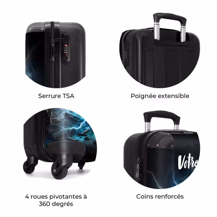 Valise avec nom - Roues du tonnerre — 8