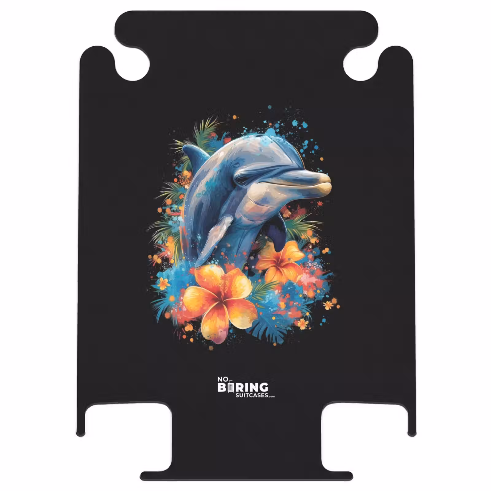 CaseSwap - Dauphin au milieu des graffitis de fleurs — 1