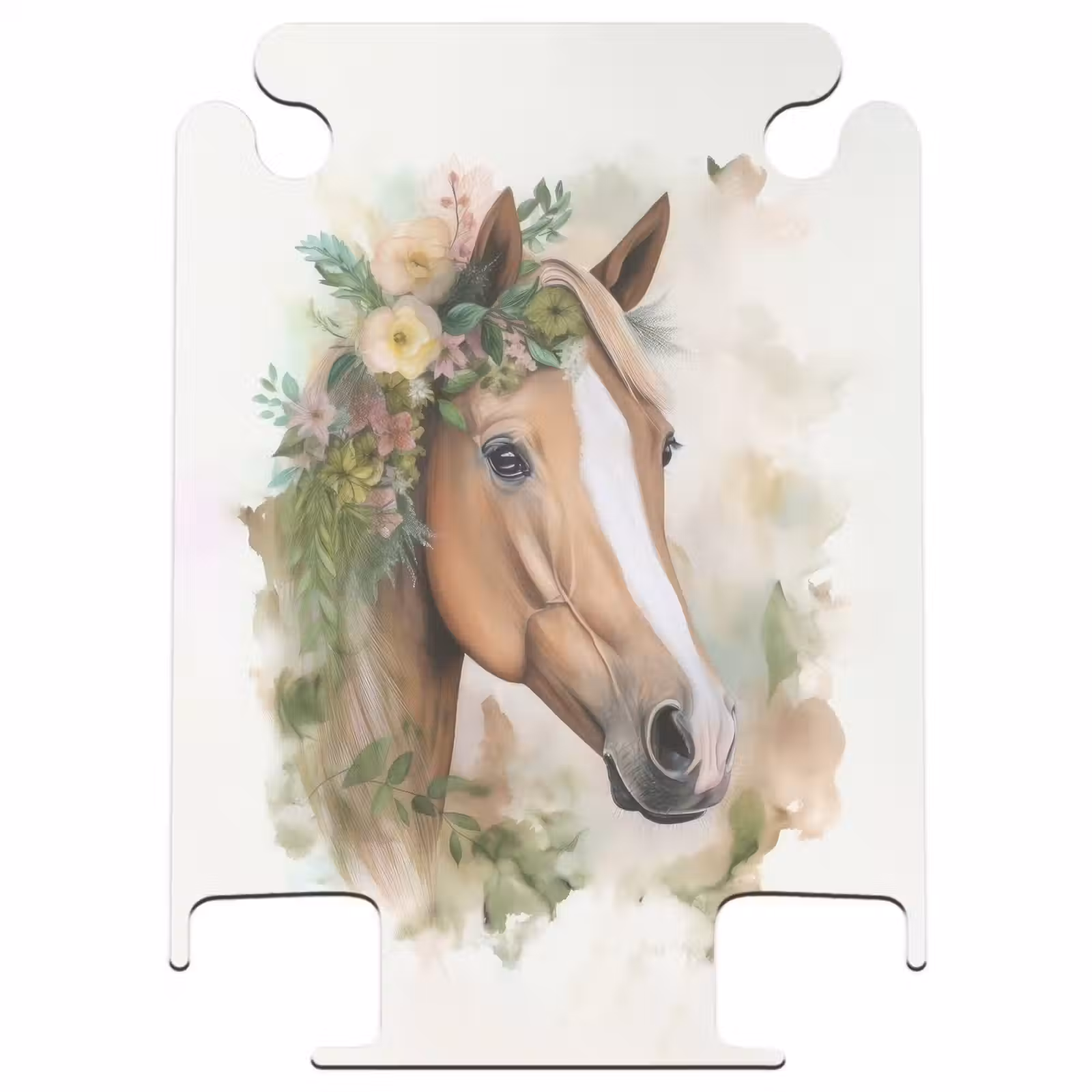 CaseSwap - Valise - Cheval - Fleurs - Nature - Aquarelle - Animaux — 1
