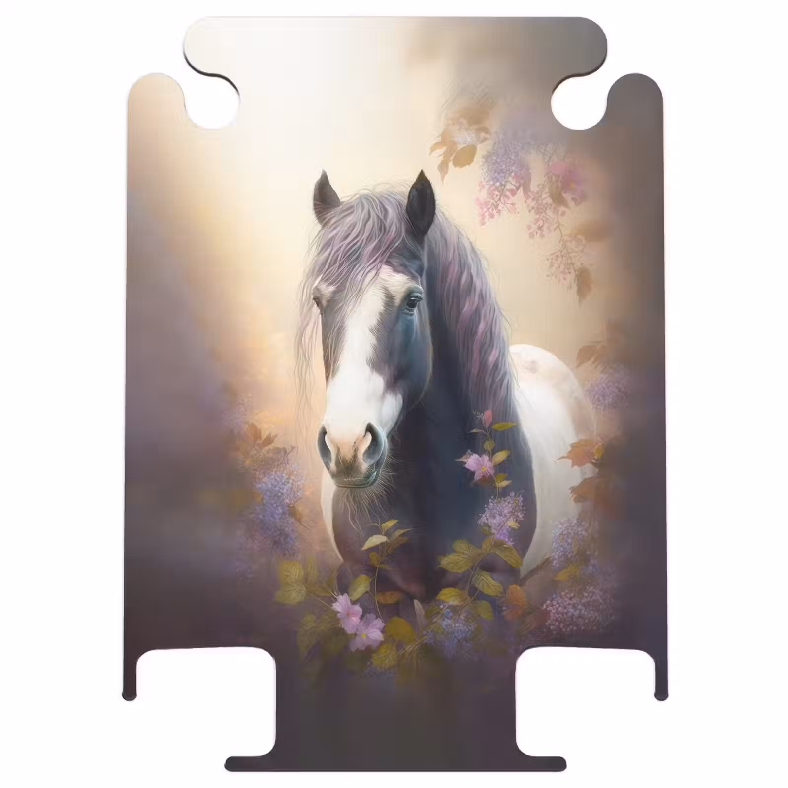 CaseSwap™ - Valise - Cheval - Nature - Animaux - Fleurs - Violet — 1