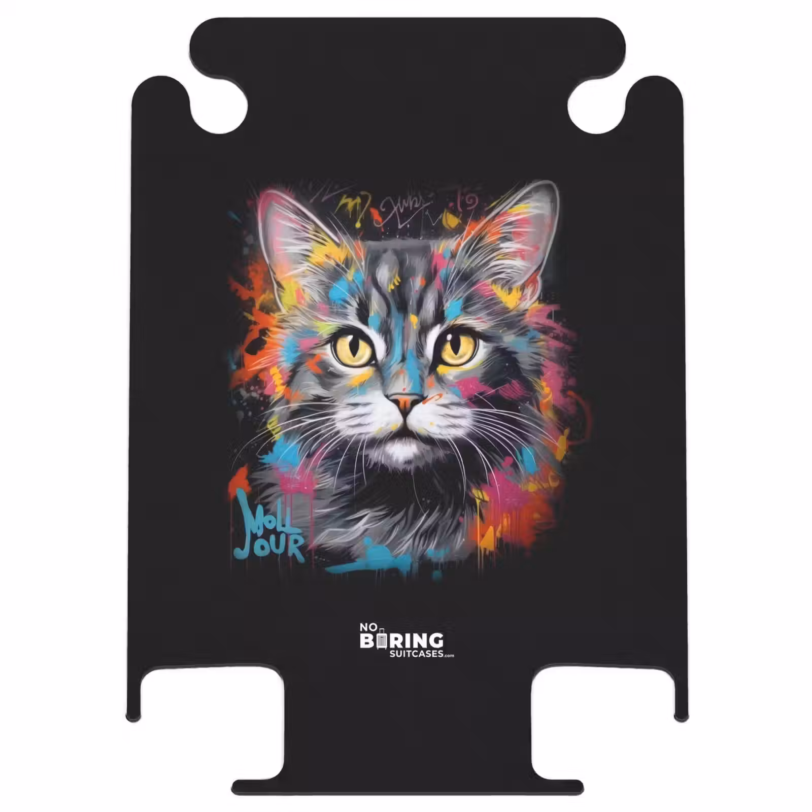 CaseSwap - Chat avec des coups de pinceau colorés — 1