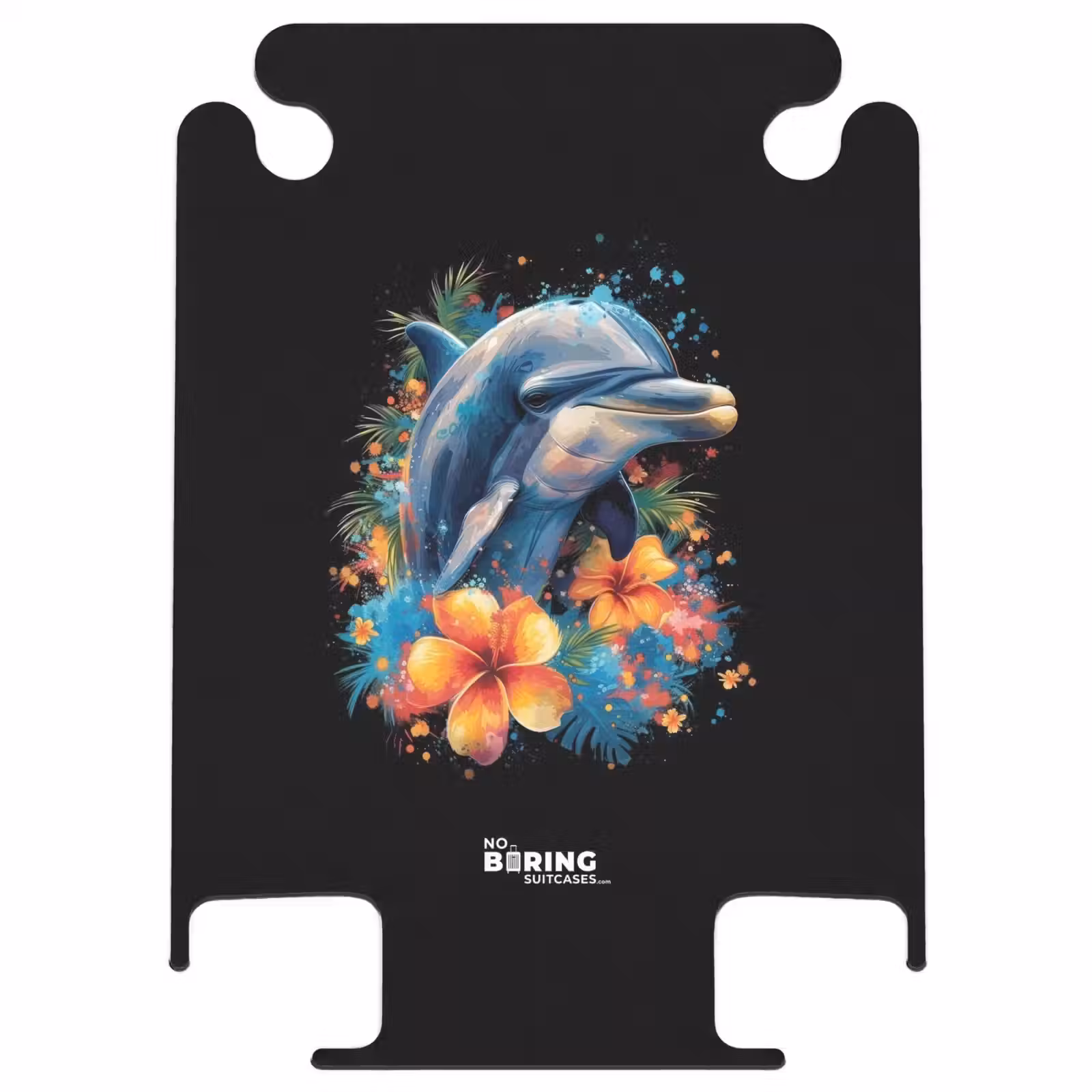 CaseSwap™ - Dauphin au milieu des graffitis de fleurs — 1