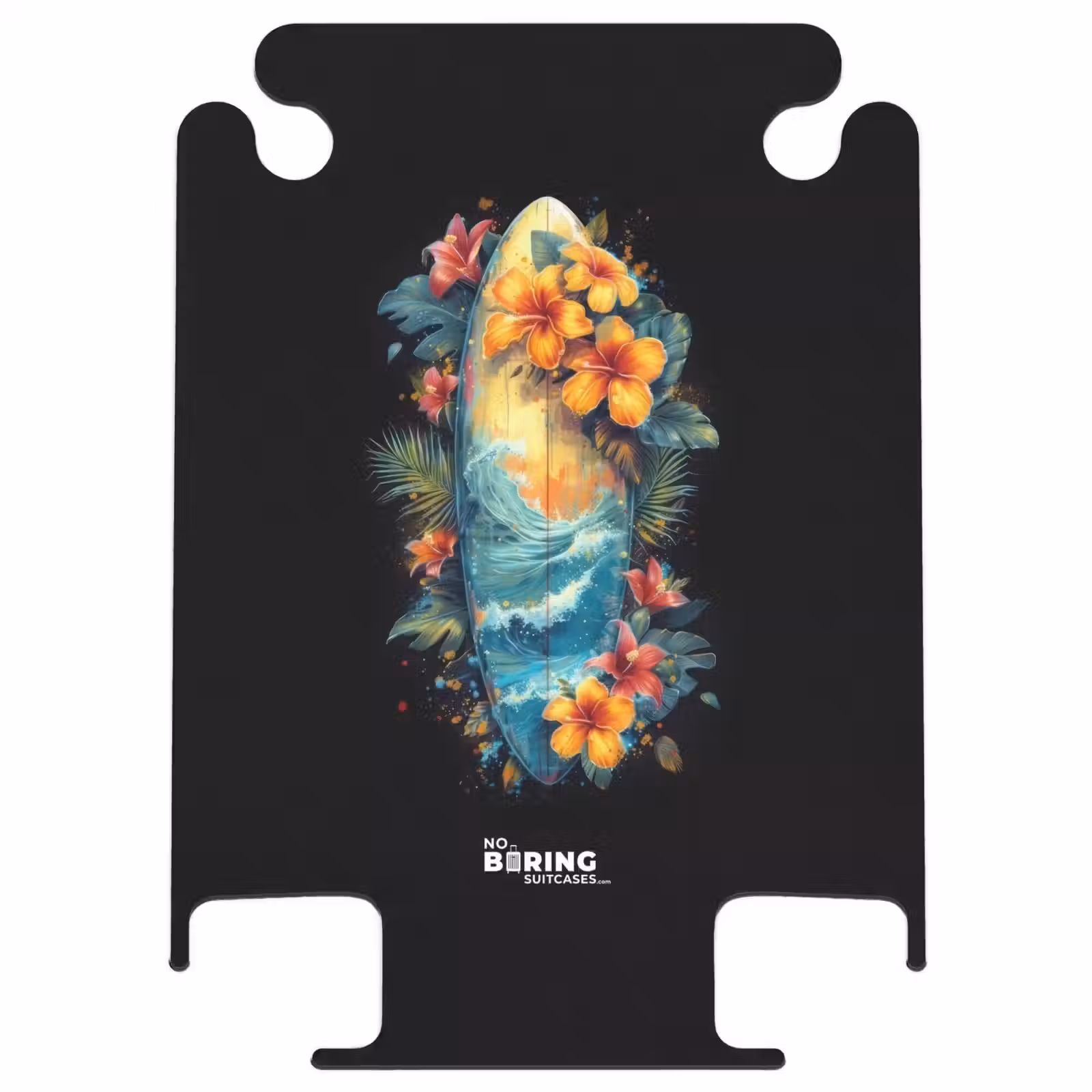CaseSwap™ - Planche de surf entourée de fleurs — 1