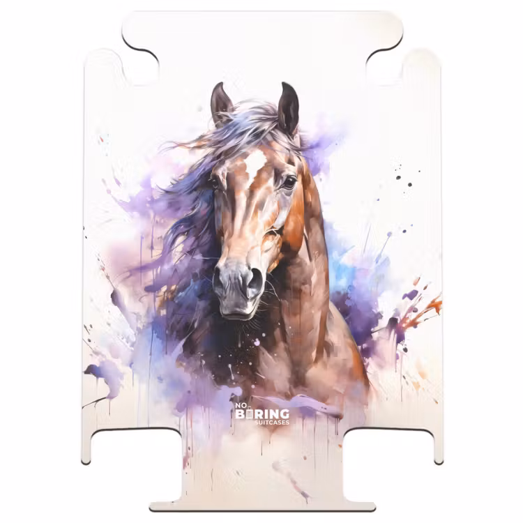 CaseSwap - Cheval à l'aquarelle avec des éclaboussures colorées — 1