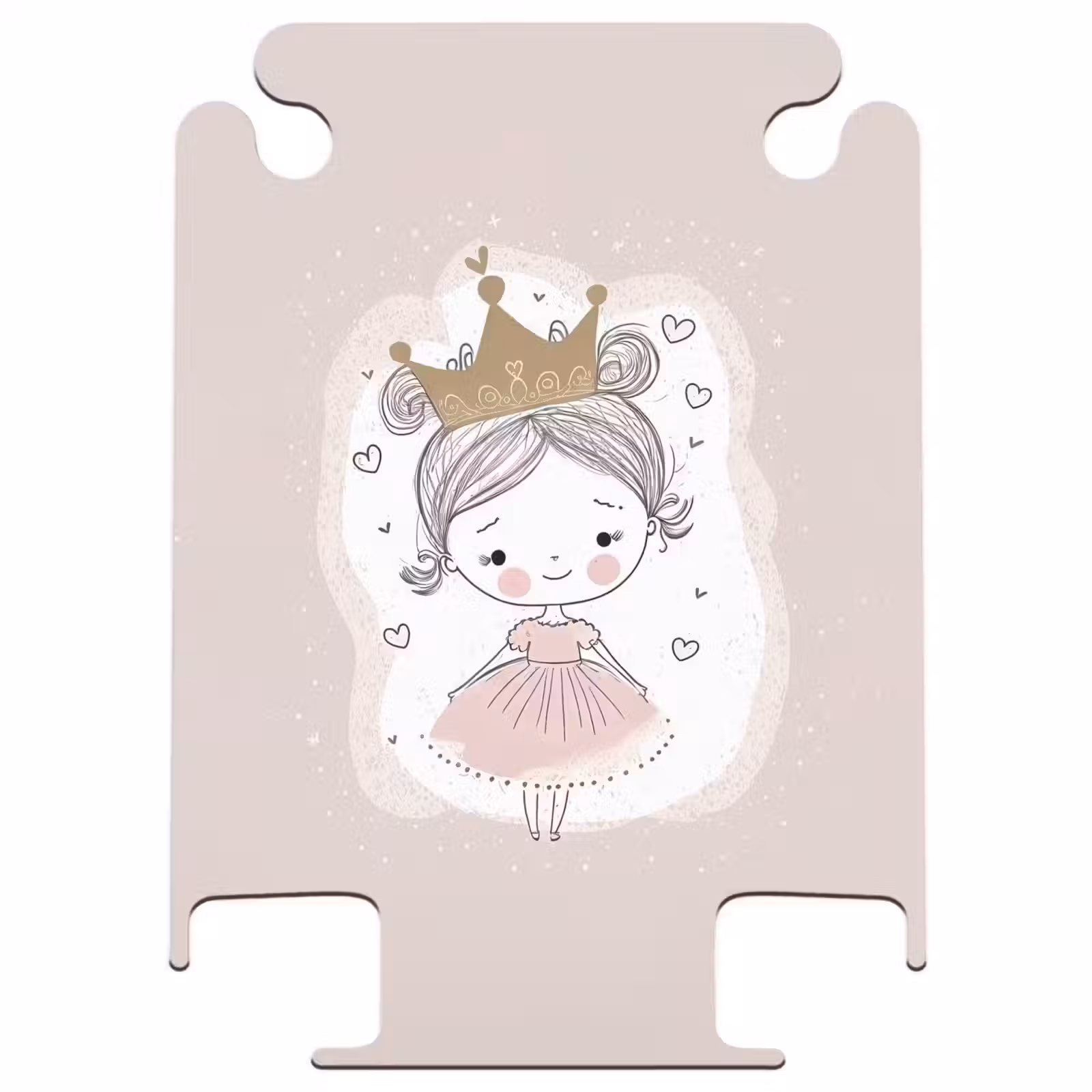 CaseSwap™ - Princesse sur fond coloré avec des cœurs — 1