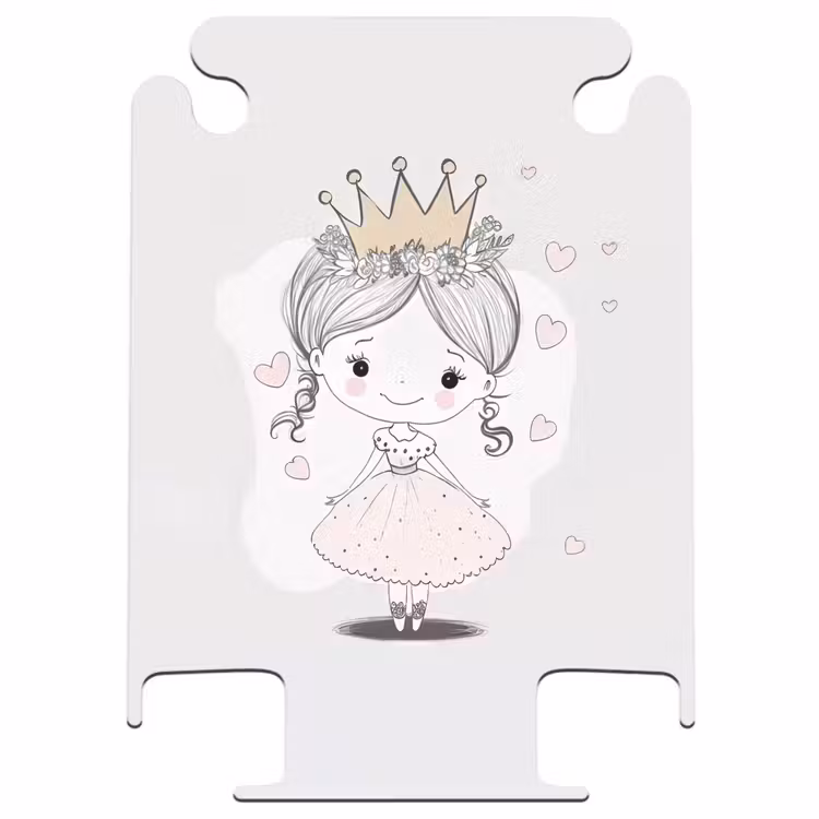 CaseSwap™ - Princesse avec couronne et cœurs roses — 1