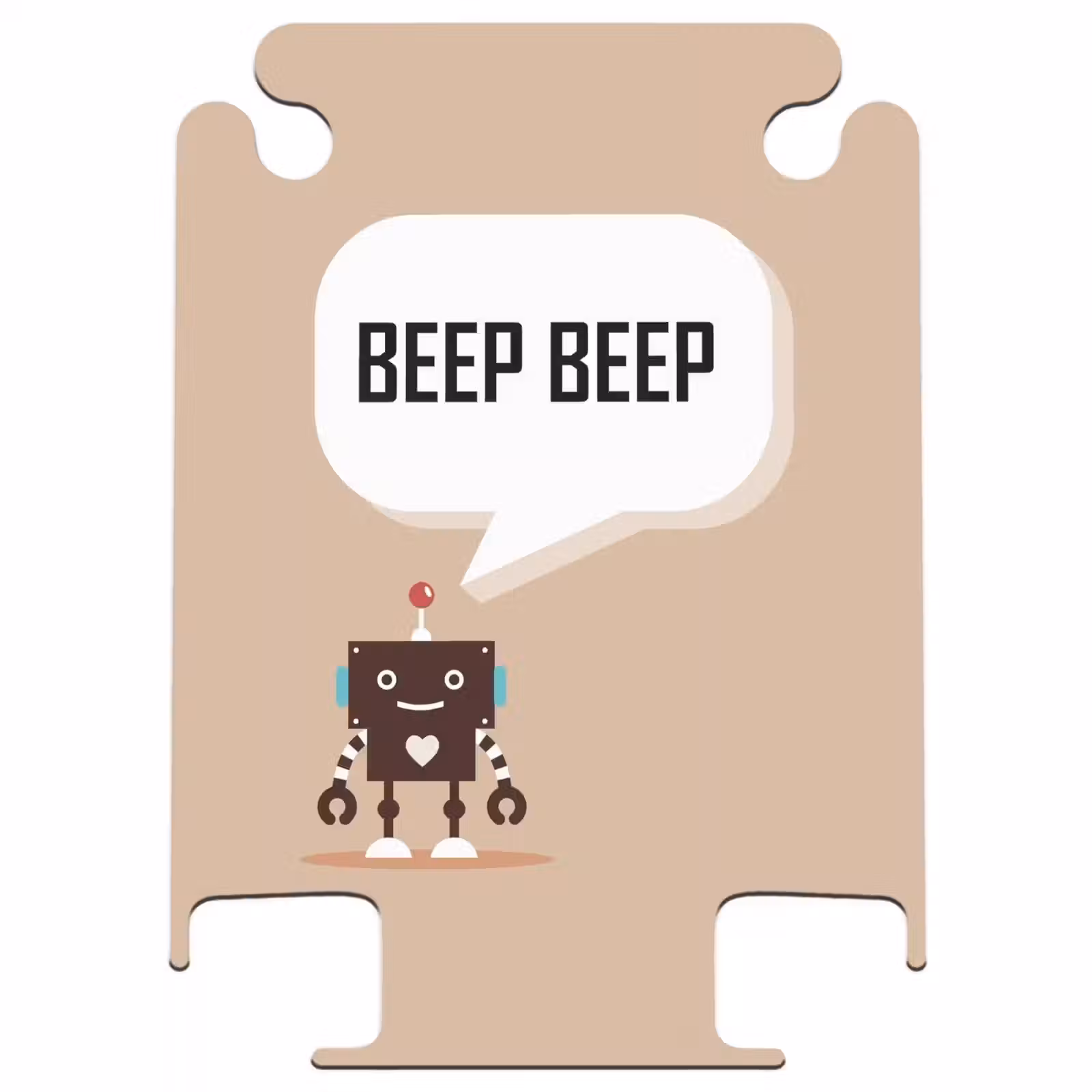 CaseSwap™ - Robot parlant beige — 1