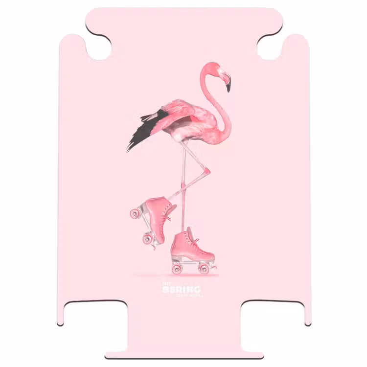 CaseSwap - Flamant rose à roulettes — 1