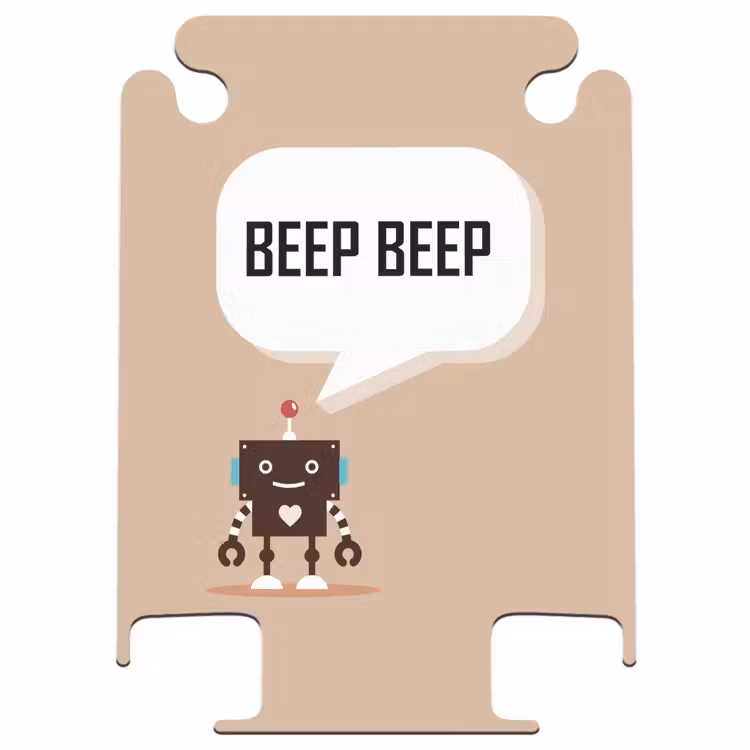 CaseSwap™ - Robot parlant beige — 1