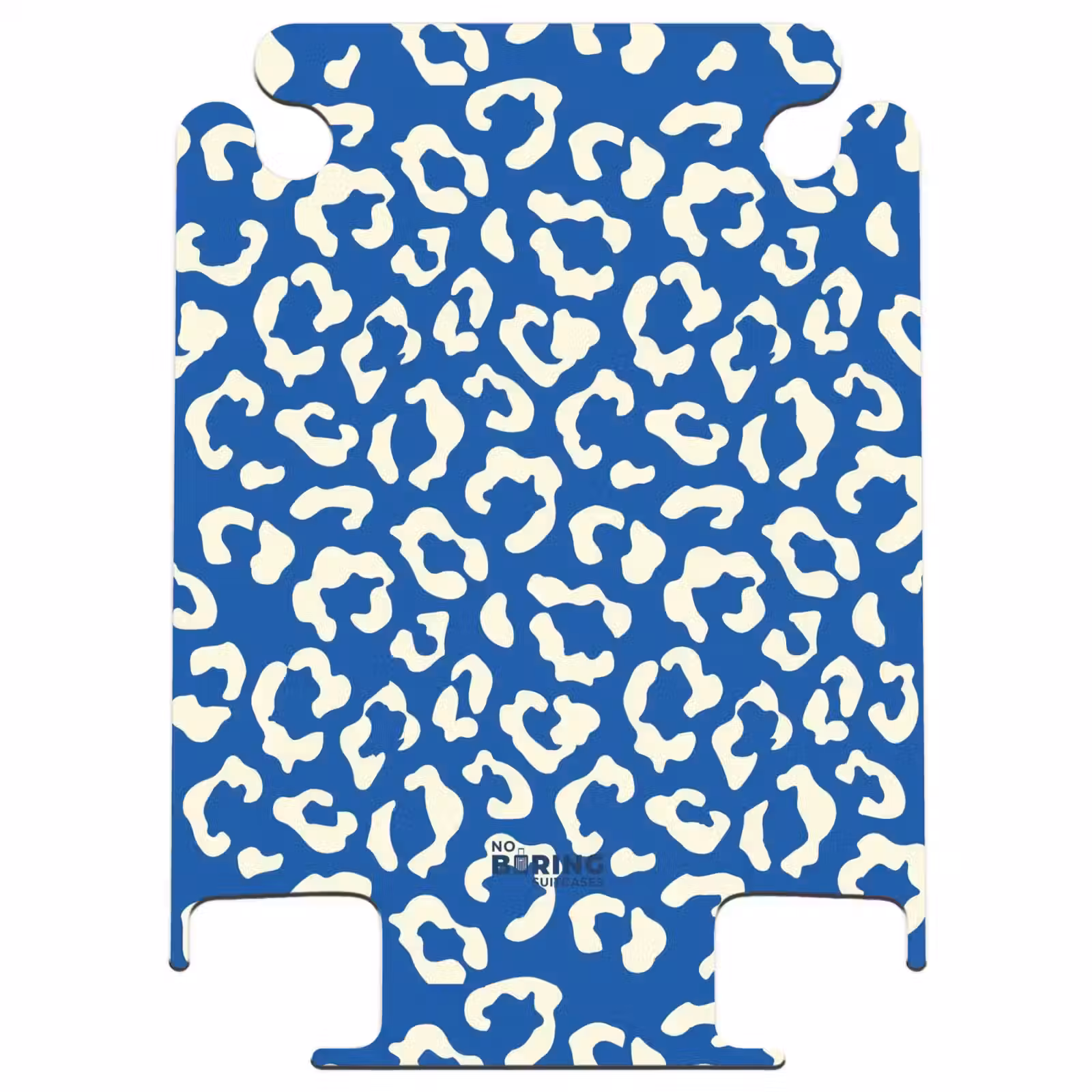 CaseSwap™ - Imprimés animaliers - Valise imprimée panthère en bleu et blanc — 1