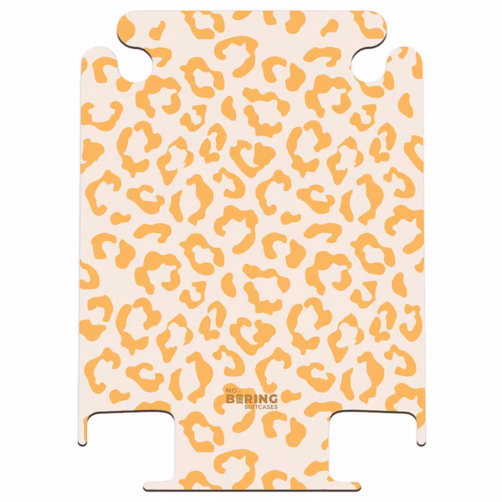 CaseSwap™ - Imprimés animaliers - Valise imprimée panthère en orange et crème — 1