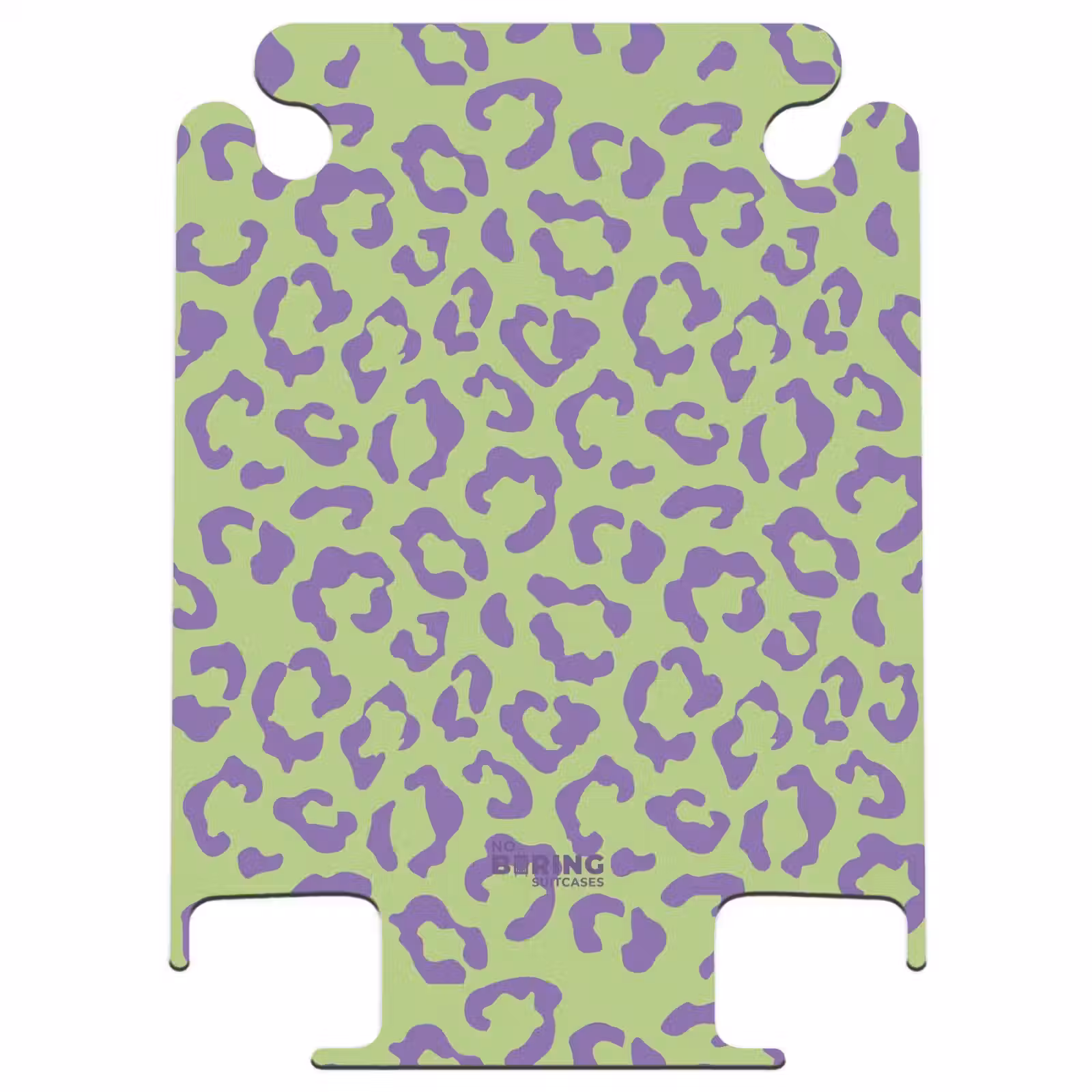 CaseSwap - Imprimés animaliers - Valise imprimée panthère en violet et vert — 1