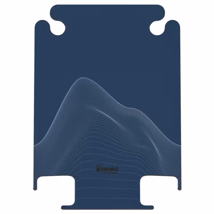 CaseSwap™ - Abstrait - Lignes ondulées Bleu — 1