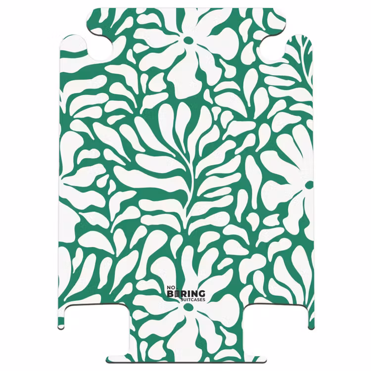 CaseSwap™ - Abstrait - Motif floral vert/blanc — 1
