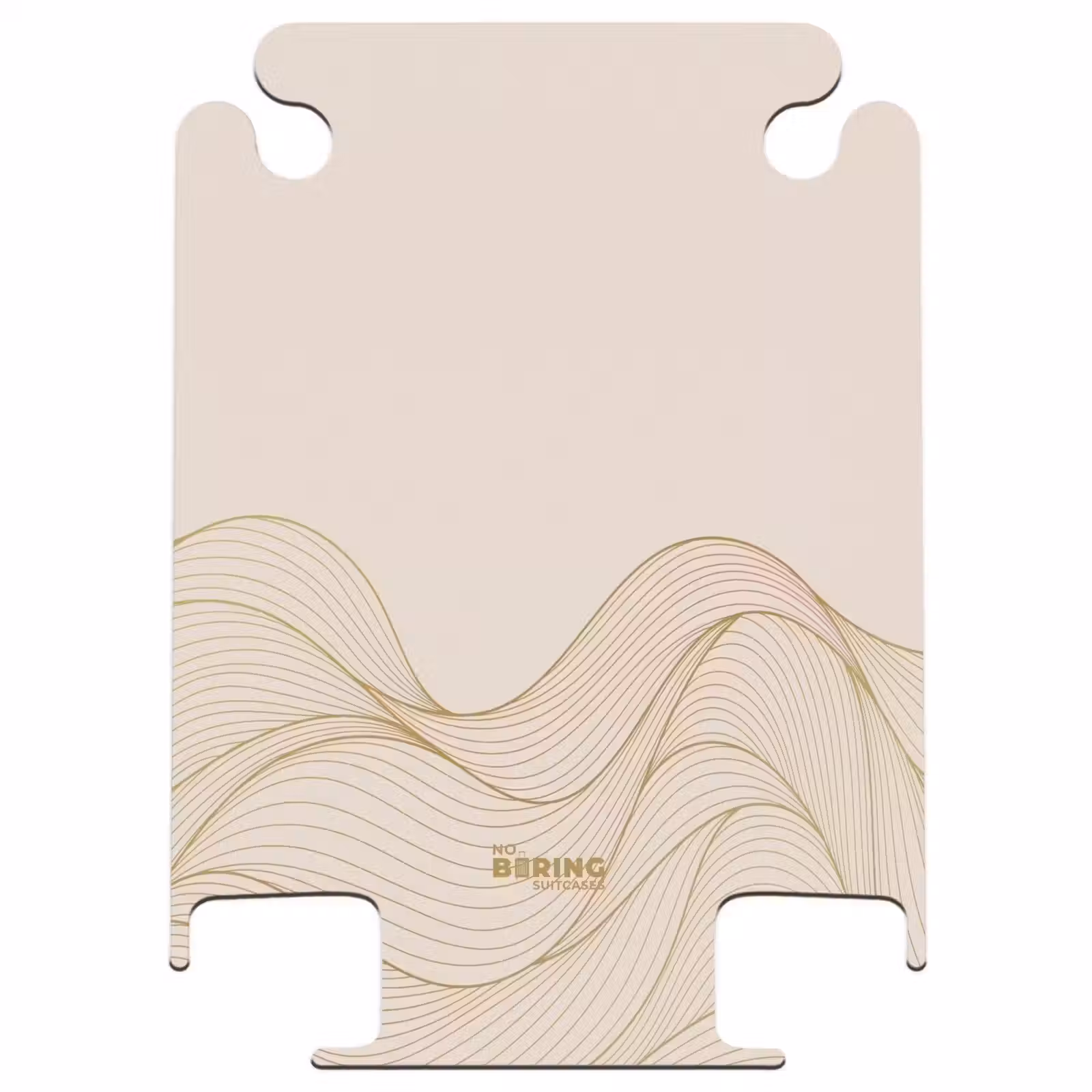 CaseSwap™ - Minimal - Beige avec des vagues dorées — 1