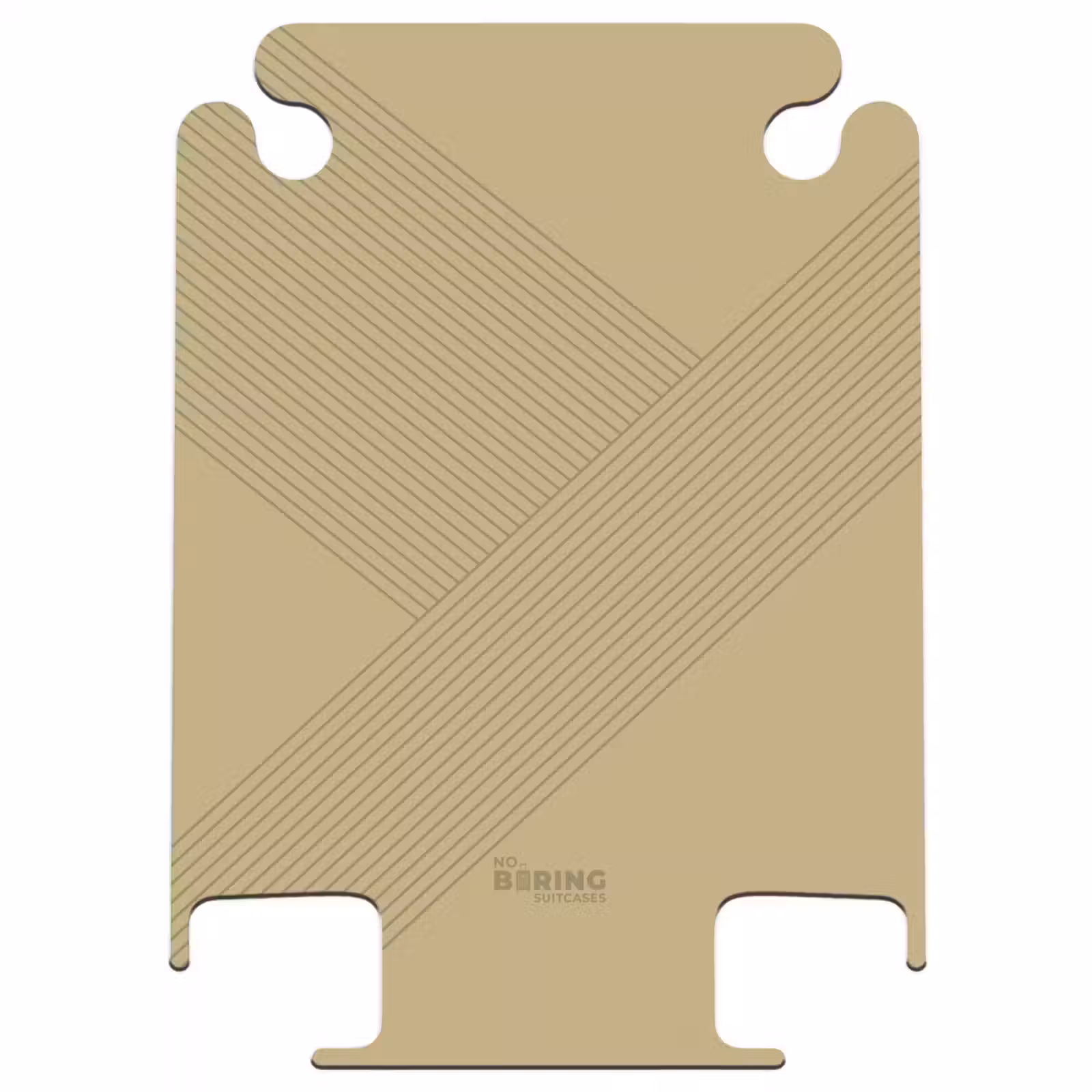 CaseSwap™ - Minimal - Lignes entrecroisées sur fond beige doré — 1