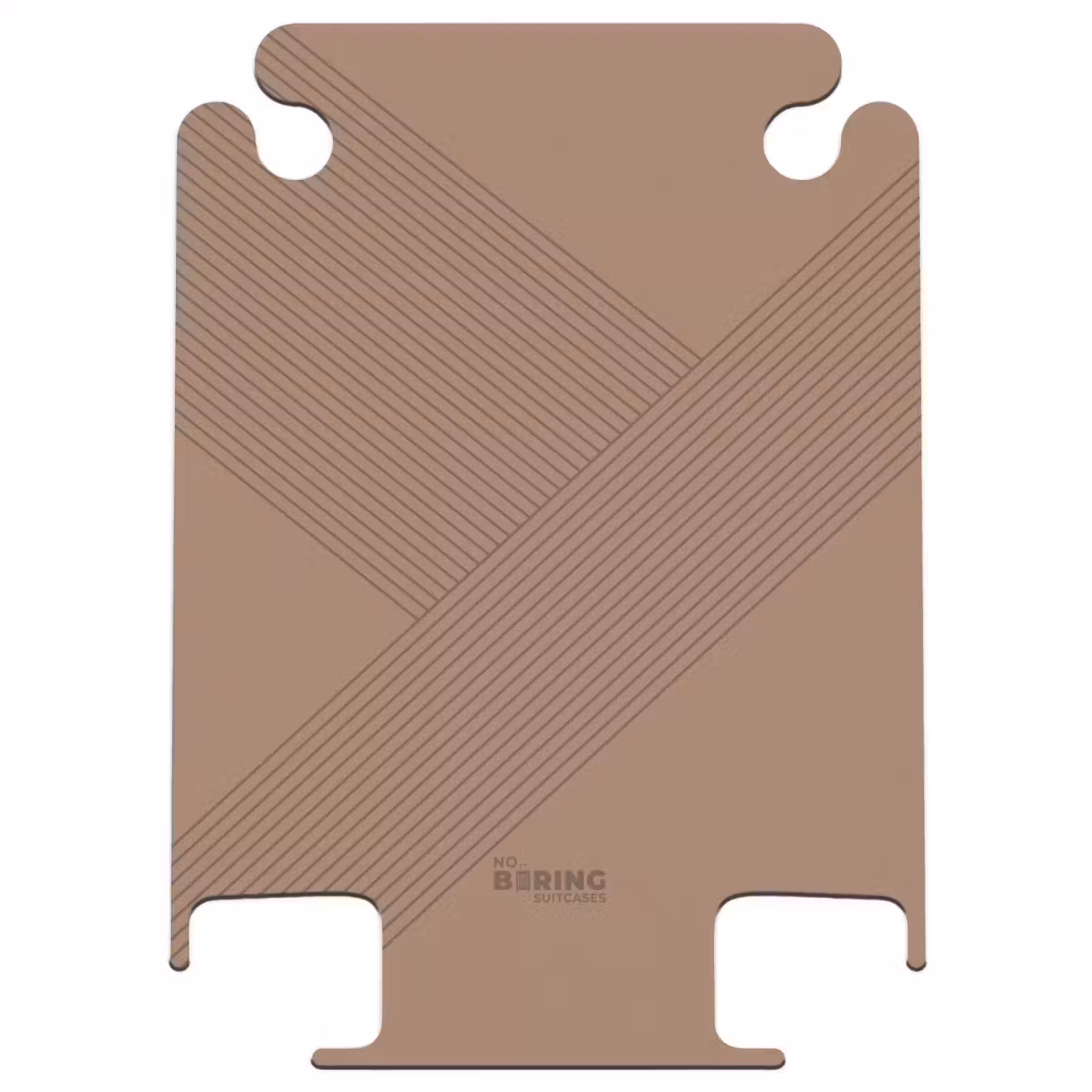 CaseSwap™ - Minimal - Lignes entrecroisées sur fond brun chaud — 1