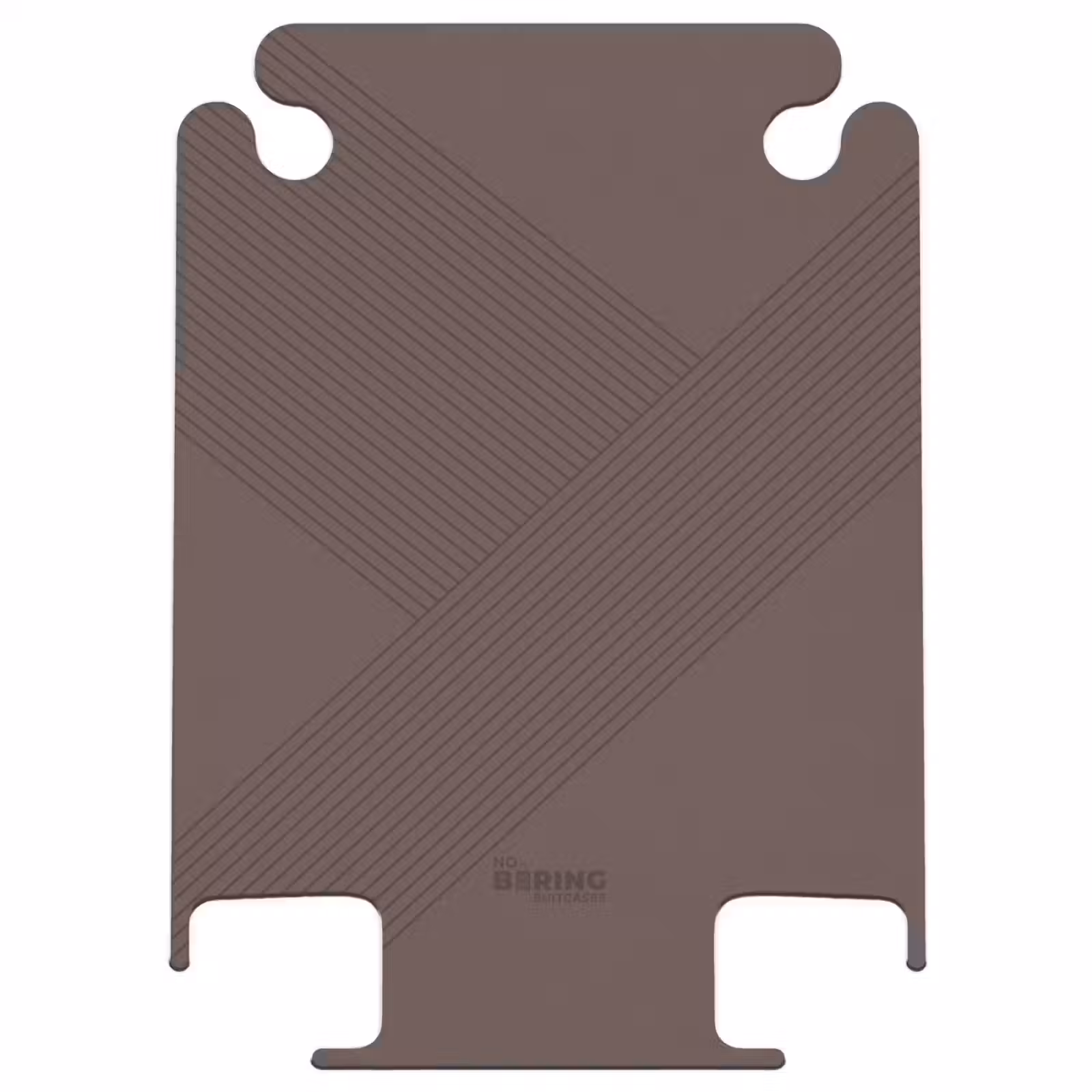 CaseSwap™ - Minimal - Lignes entrecroisées sur fond brun foncé — 1