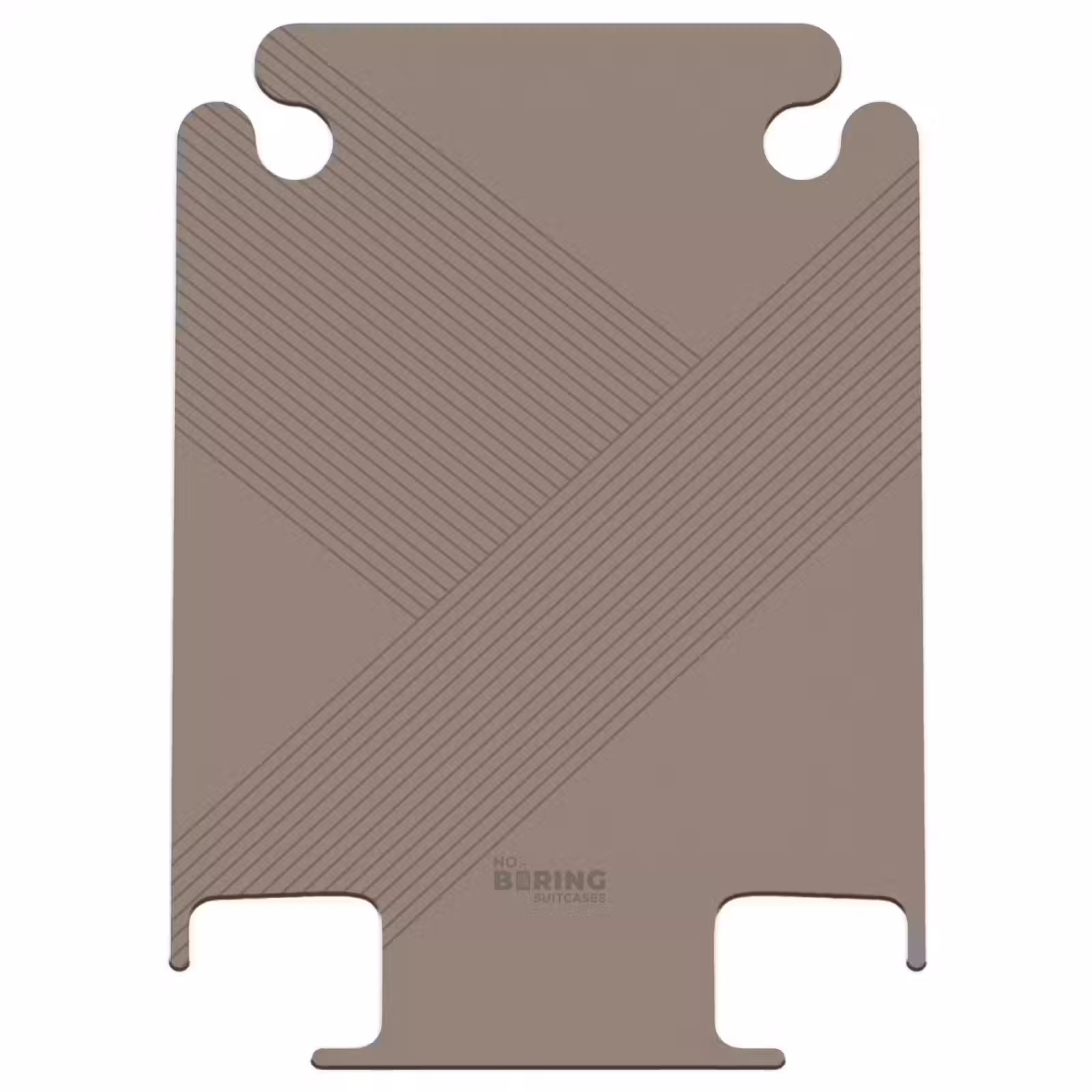 CaseSwap™ - Minimal - Lignes entrecroisées sur fond taupe foncé — 1