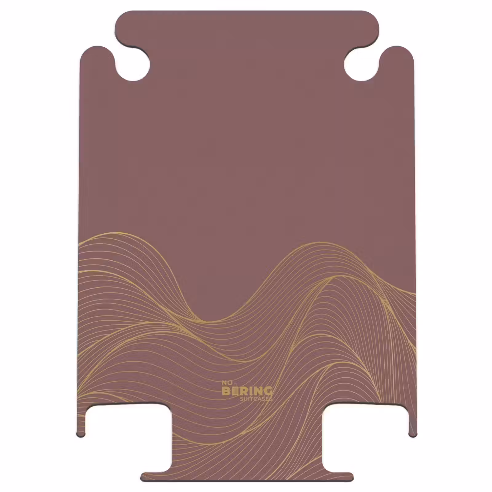 CaseSwap™ - Minimal - Marron foncé avec des reflets dorés — 1