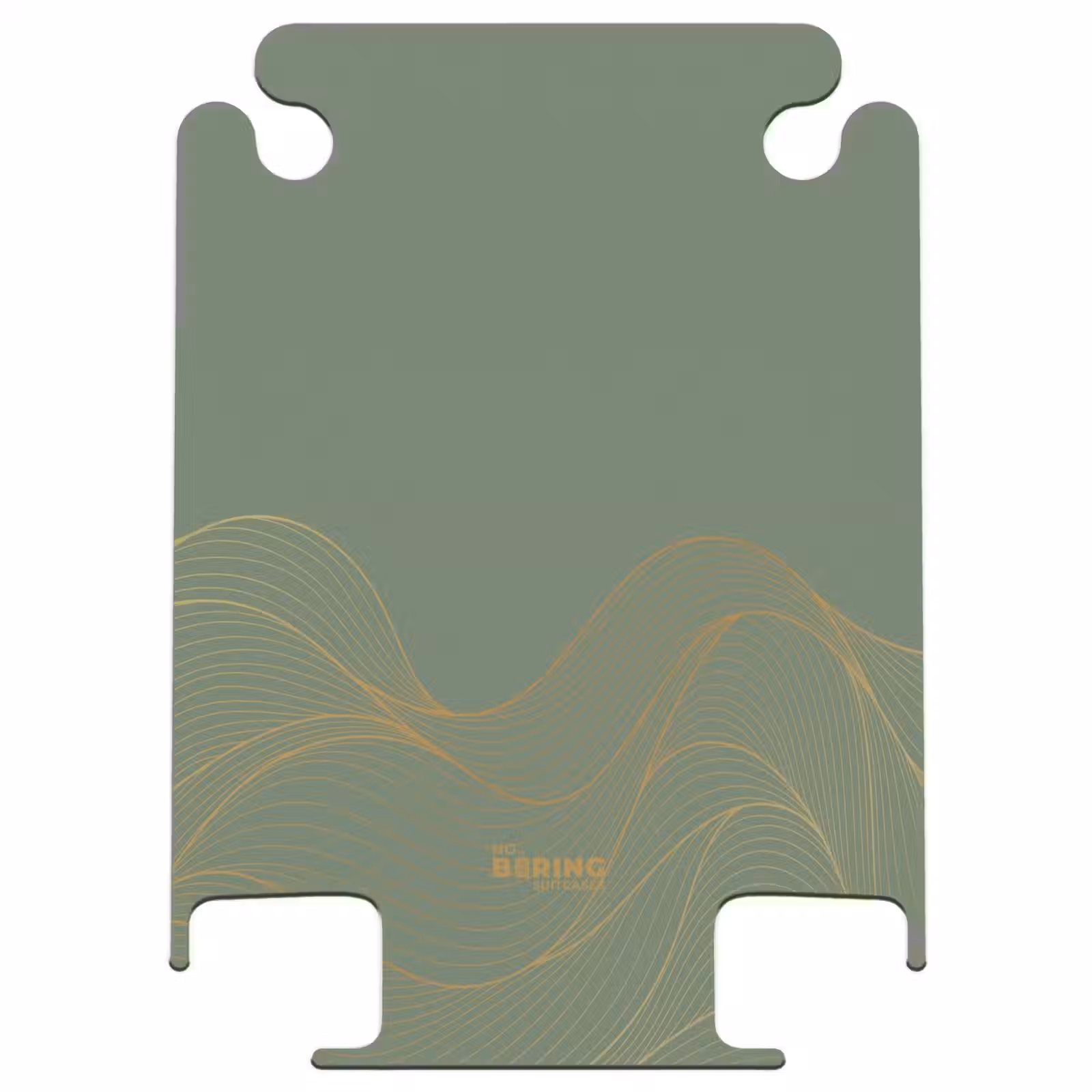 CaseSwap™ - Minimal - Vert grisâtre avec des vagues dorées — 1