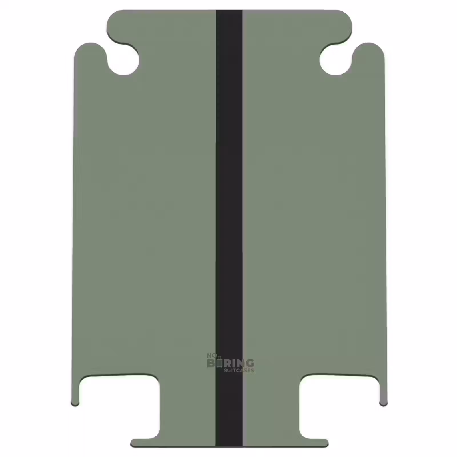 CaseSwap™ - Minimal - Vert grisâtre avec une rayure noire — 1