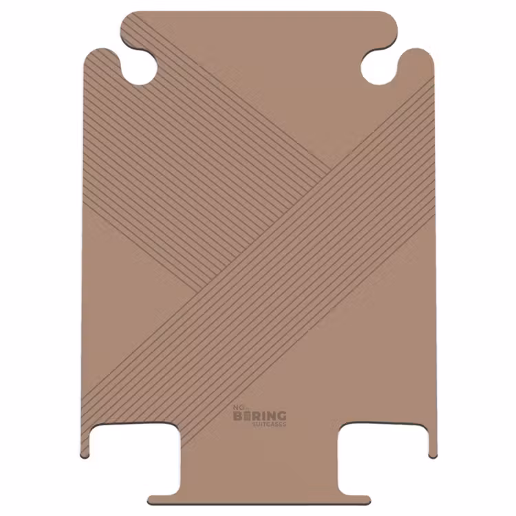 CaseSwap™ - Minimal - Lignes entrecroisées sur fond brun chaud — 1