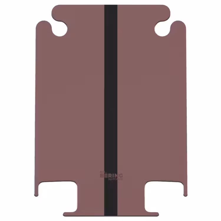 CaseSwap™ - Minimal - Marron avec une rayure noire — 1
