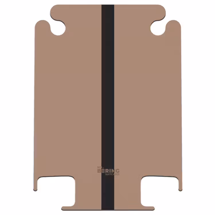 CaseSwap™ - Minimal - Marron chaud avec une rayure noire — 1