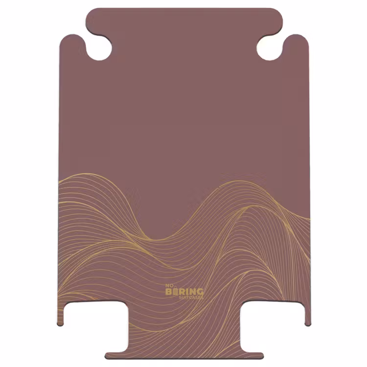 CaseSwap™ - Minimal - Marron foncé avec des reflets dorés — 1