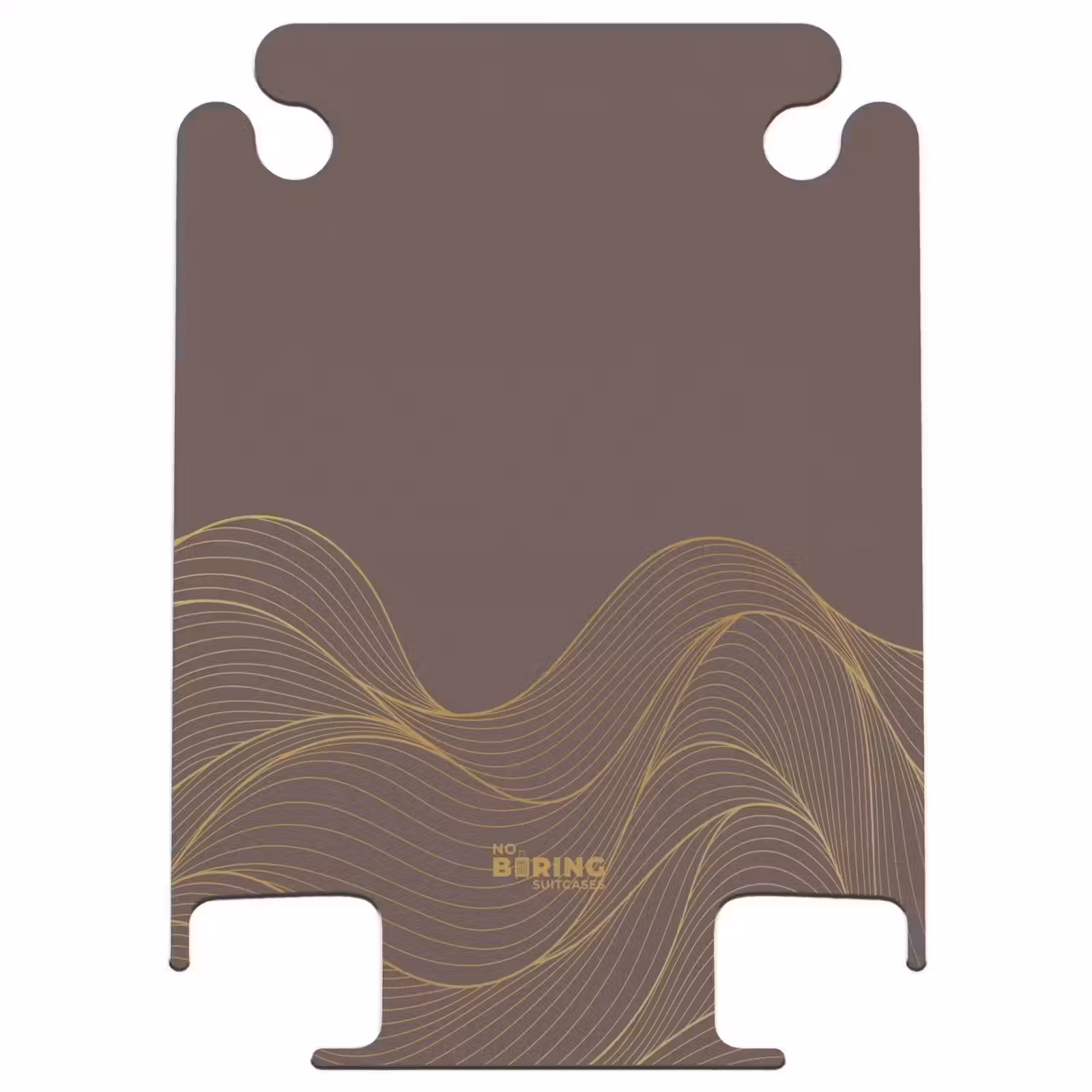 CaseSwap - Minimal - Brun foncé avec des reflets dorés — 1