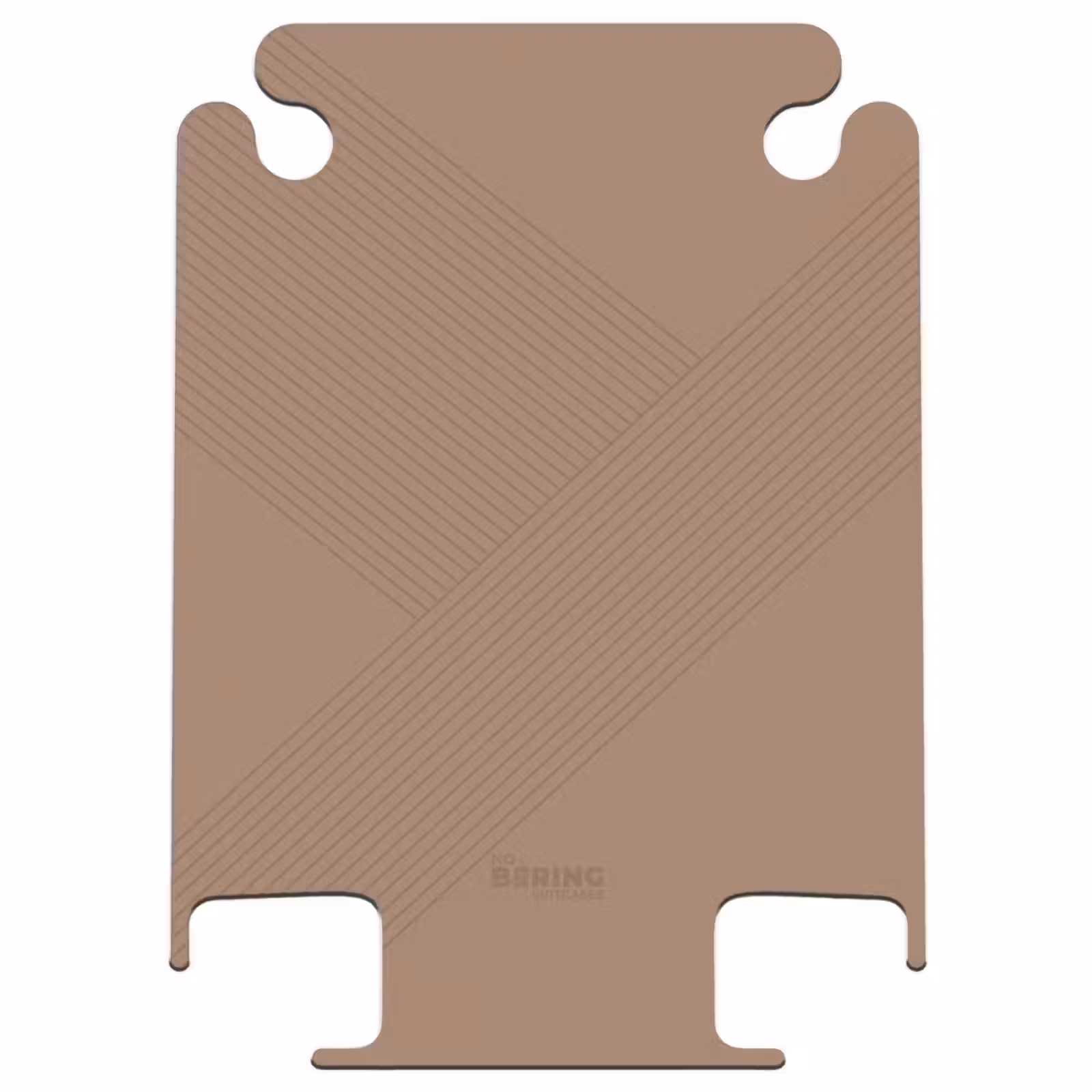 CaseSwap - Minimal - Lignes entrecroisées sur fond brun moka — 1