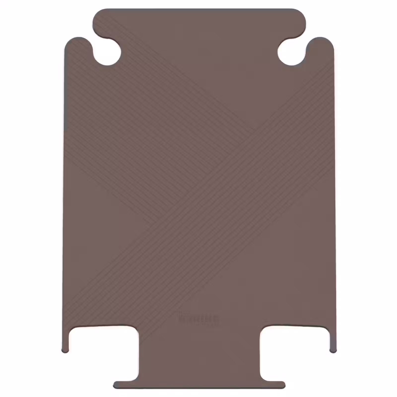 CaseSwap™ - Minimal - Lignes entrecroisées sur fond chocolat — 1