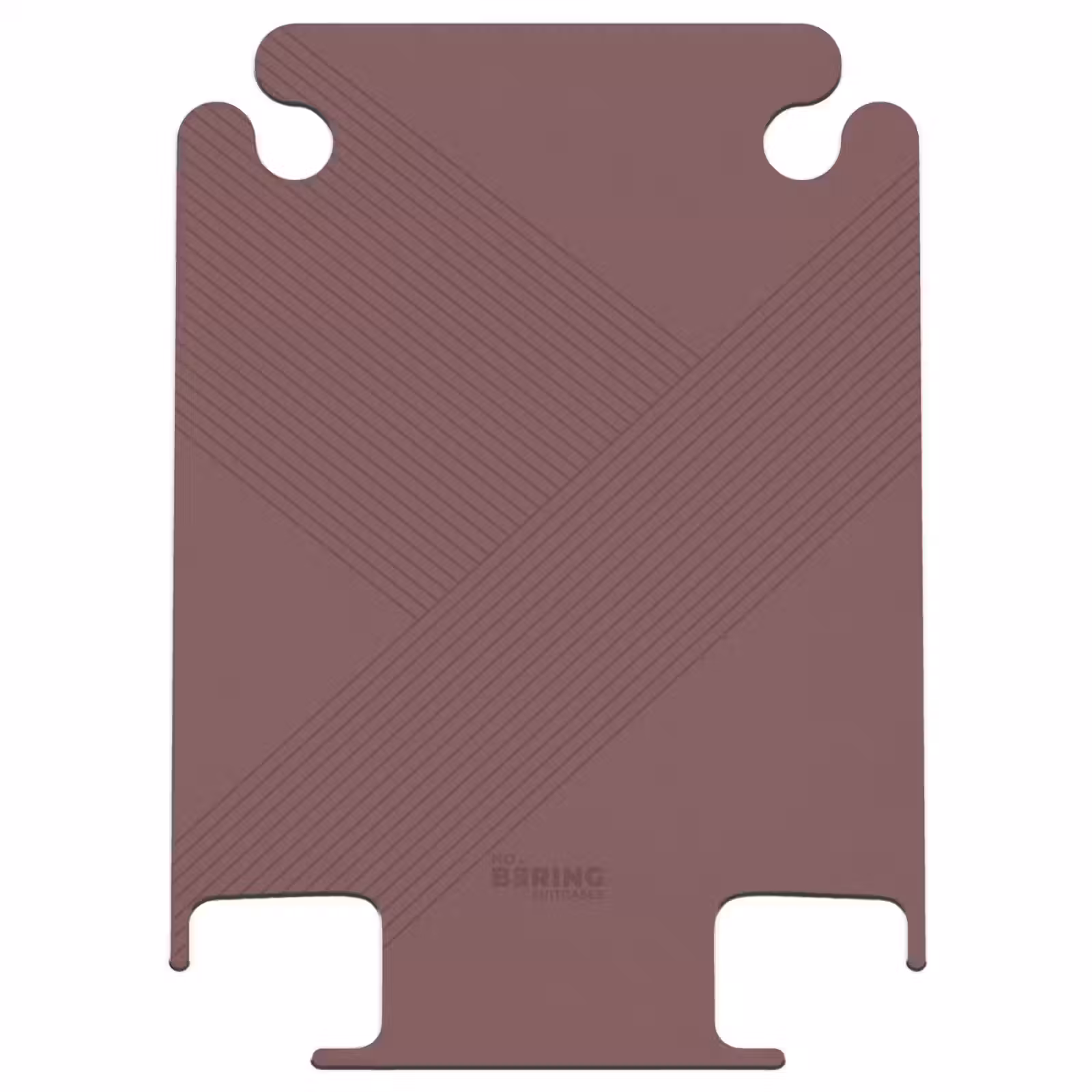 CaseSwap™ - Minimal - Lignes entrecroisées sur fond rose brun — 1