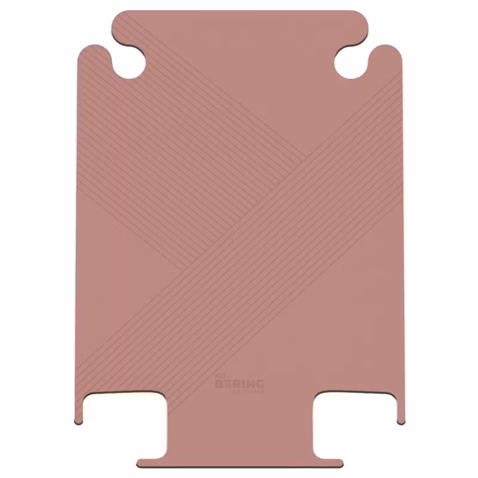 CaseSwap - Minimal - Lignes entrecroisées sur fond rose terracotta — 1